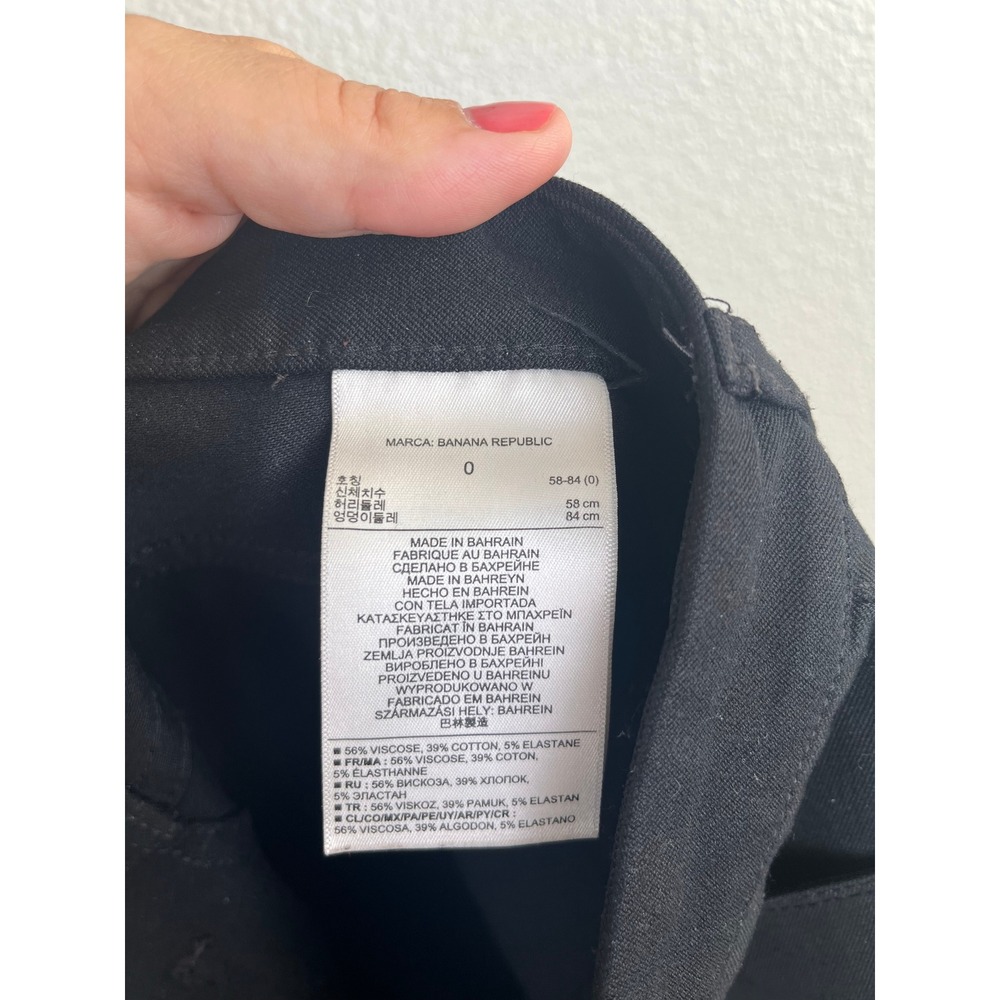 Banana Republic Sloan 5 Pocket Legging Skinny Jeans Pants Black Size 0 - Picture 5 of 7